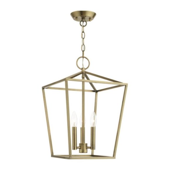 Livex Lighting - Devonshire 3 Light 13 inch Antique Brass Ceiling Light - Picture 1 of 7